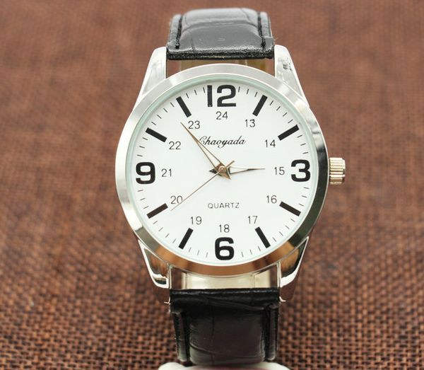 chaoyada brand men women black white simple classic leather analog quartz wrist watch, Slivery;brown
chaoyada brand men women black white simple classic leather analog quartz wrist watch, Slivery;brown