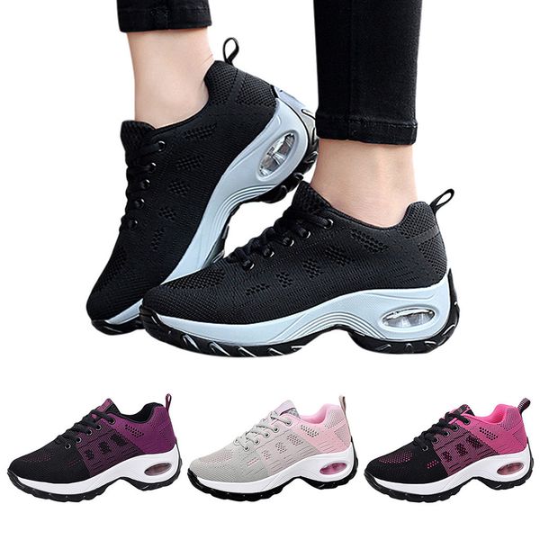 2019 new women's leisure mesh beathing increased thick bottom casual sneakers shoes dropshipping trampki turnschuhe, Black
2019 new women's leisure mesh beathing increased thick bottom casual sneakers shoes dropshipping trampki turnschuhe, Black