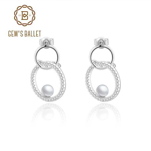 gem's ballet 925 sterling silver infinity double pearl earrings natural round fresh-water pearl earrings for women fine jewelry, Golden;silver
gem's ballet 925 sterling silver infinity double pearl earrings natural round fresh-water pearl earrings for women fine jewelry, Golden;silver