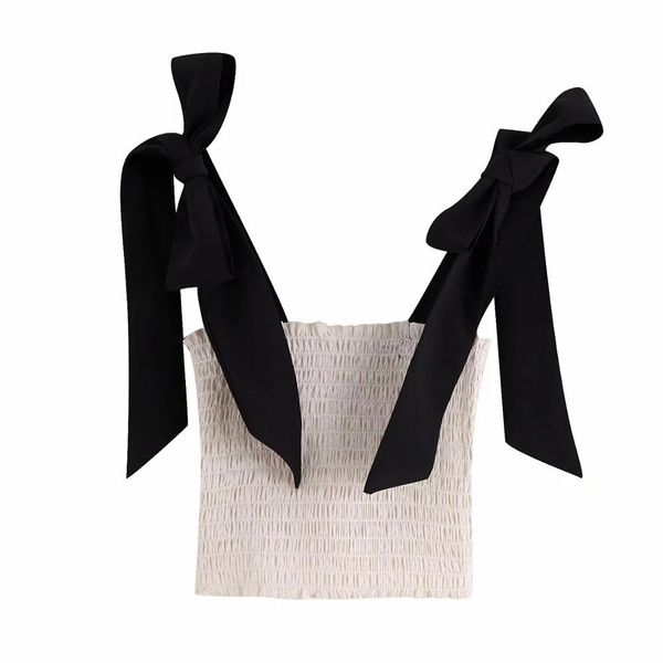 ltd1199164 new 2019 strap bow high stretchable elastic crop women waistcoat tank camisole vest, White
ltd1199164 new 2019 strap bow high stretchable elastic crop women waistcoat tank camisole vest, White