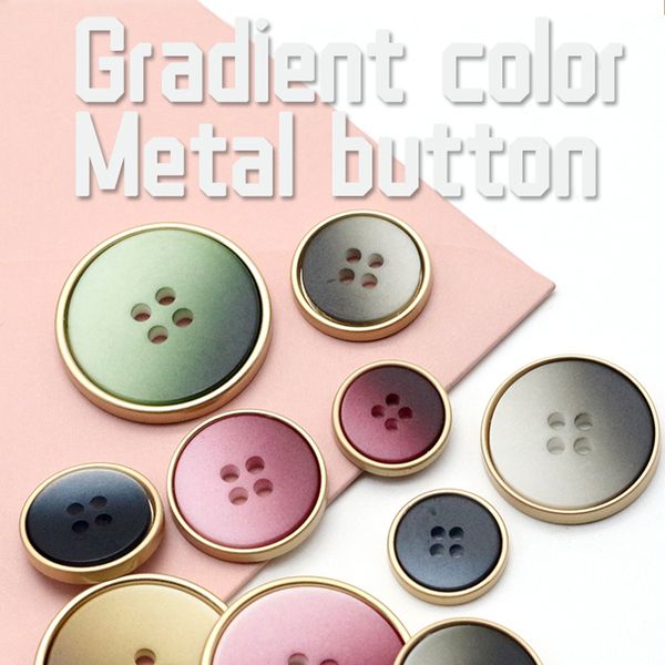 6pcs gradient ramp high-grade metal flat four-eye suit button round coats and sweaters work well with buttons decorative buttons, Blue;slivery
6pcs gradient ramp high-grade metal flat four-eye suit button round coats and sweaters work well with buttons decorative buttons, Blue;slivery