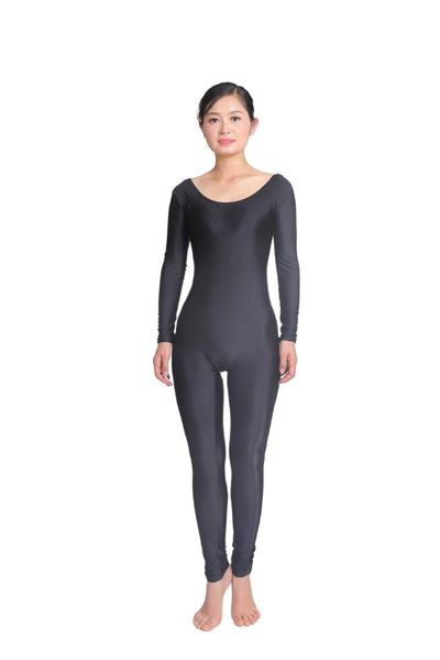 women long sleeve dance ballet gymnastics unitard custom skin suits full body dancewear costumes spandex lycra nylon, Black
women long sleeve dance ballet gymnastics unitard custom skin suits full body dancewear costumes spandex lycra nylon, Black