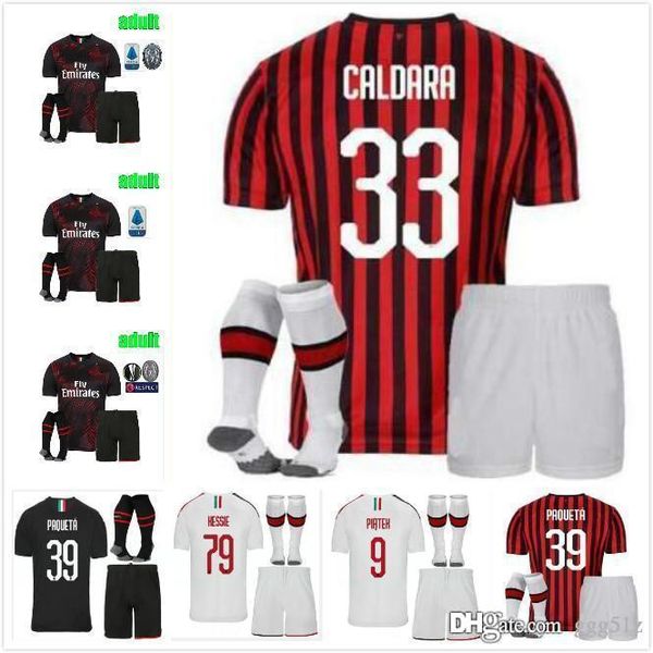 ac milan 19 20 kit+socks soccer jersey 2019 2020 piatek football shirt paqueta suso caldara cutrone camisa de futebol romagnol, Black;yellow
ac milan 19 20 kit+socks soccer jersey 2019 2020 piatek football shirt paqueta suso caldara cutrone camisa de futebol romagnol, Black;yellow