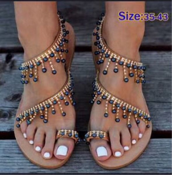 new style women designer party wedding shoes bride summer beach prom shoes bohemian flat peep toe casual dste flat sandals shoes, Black
new style women designer party wedding shoes bride summer beach prom shoes bohemian flat peep toe casual dste flat sandals shoes, Black
