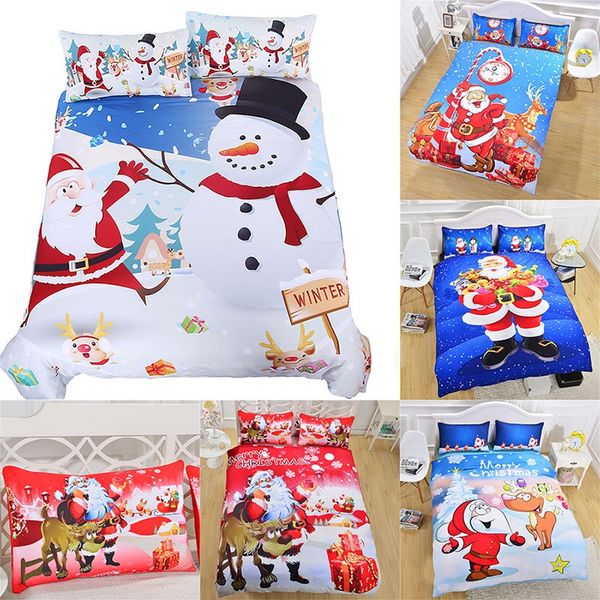 3d printed christmas bedding sets 3pcs/set duvet cover pillowcases santa claus snowman christmas decoration gift dhl an2180
3d printed christmas bedding sets 3pcs/set duvet cover pillowcases santa claus snowman christmas decoration gift dhl an2180