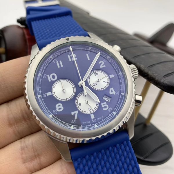 iconic aviator eagle curtiss quartz arabic numerals hour marker functional mens watches navitimer watch date blue dial manly wristwatches, Slivery;brown
iconic aviator eagle curtiss quartz arabic numerals hour marker functional mens watches navitimer watch date blue dial manly wristwatches, Slivery;brown