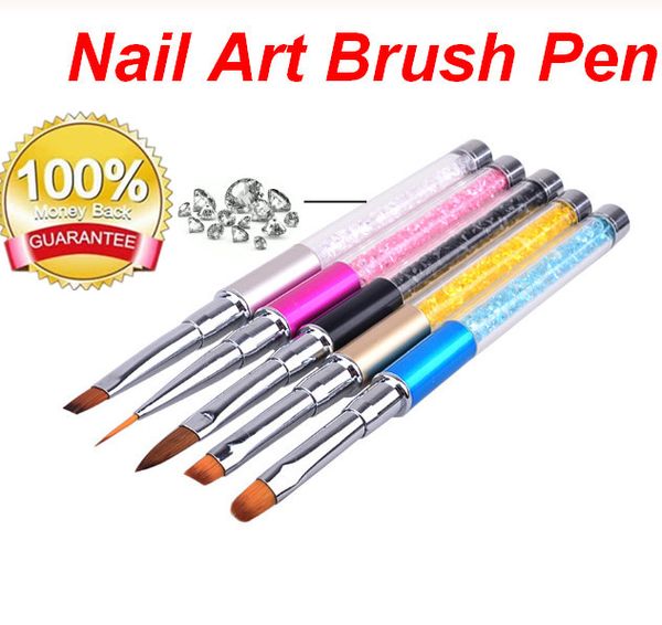 nail art brush pen rhinestone diamond metal acrylic handle carving powder painting gel brush liquid salon liner nail brush, Yellow
nail art brush pen rhinestone diamond metal acrylic handle carving powder painting gel brush liquid salon liner nail brush, Yellow