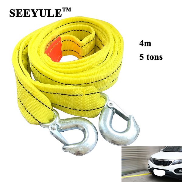 1pc seeyule car towing rope belt 4m 5 tons emergency helper trailer heavy duty pull towing bar straps high strength steel hook
1pc seeyule car towing rope belt 4m 5 tons emergency helper trailer heavy duty pull towing bar straps high strength steel hook