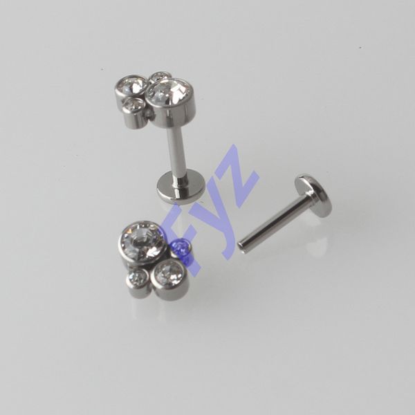 g23 titanium internal thread labret lip piercing crystal gem ear cartilage helix tragus stud body jewelry, Slivery;golden
g23 titanium internal thread labret lip piercing crystal gem ear cartilage helix tragus stud body jewelry, Slivery;golden