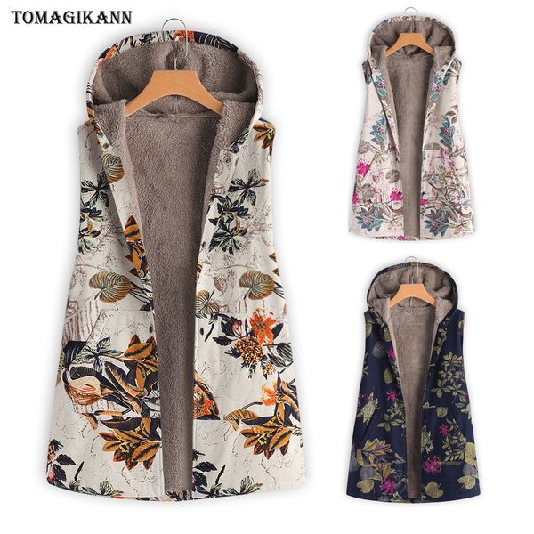 leaf print plush lining thick hooded vest women vintage plus size gilet femme coat female open stitch colete feminina 5xl, Black;white
leaf print plush lining thick hooded vest women vintage plus size gilet femme coat female open stitch colete feminina 5xl, Black;white