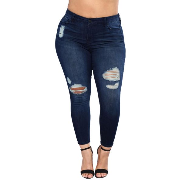 women plus size ripped stretch slim denim skinny jeans pants high waist trousersripped jeans for women pantalones vaqueros muje, Blue
women plus size ripped stretch slim denim skinny jeans pants high waist trousersripped jeans for women pantalones vaqueros muje, Blue