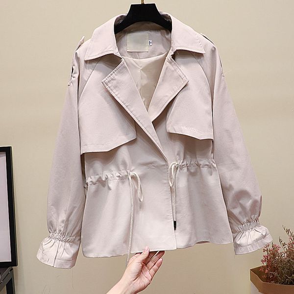 fashion short black trench coat female 2020 spring autumn short coat korean windbreaker loose waist hooded women outerwear, Tan;black
fashion short black trench coat female 2020 spring autumn short coat korean windbreaker loose waist hooded women outerwear, Tan;black