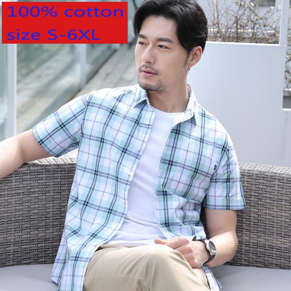 new arrival fashion summer men short sleeve 100% cotton plaid thin casual shirts plus size s-xl 2xl 3xl 4xl 5xl 6xl, White;black
new arrival fashion summer men short sleeve 100% cotton plaid thin casual shirts plus size s-xl 2xl 3xl 4xl 5xl 6xl, White;black