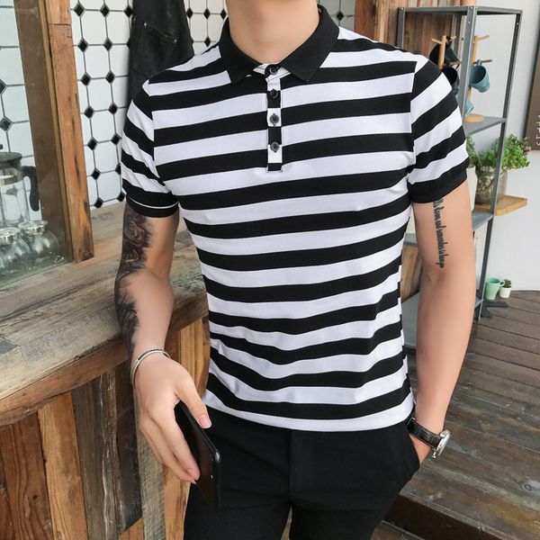 summer striped shirt men short sleeve cotton slim fit casual male shirts fashion mens shirts s para hombre, White;black
summer striped shirt men short sleeve cotton slim fit casual male shirts fashion mens shirts s para hombre, White;black