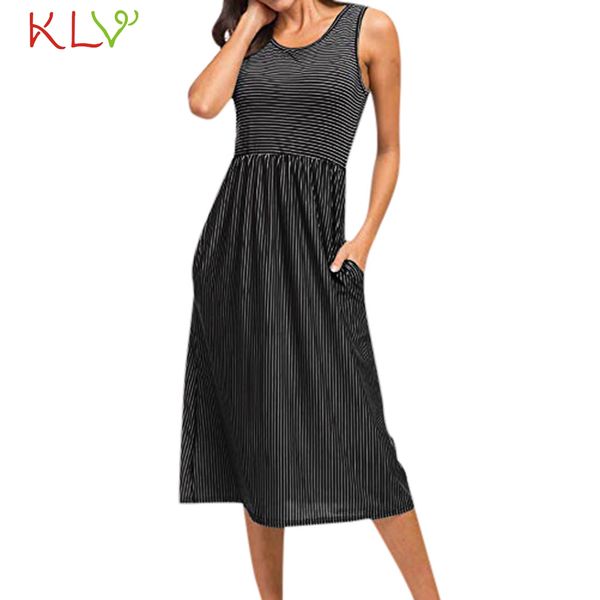 dress women casual striped pockets elegant summer knee dress party night 2019 plus size fashion vestidos robe femme 19may, Black;gray
dress women casual striped pockets elegant summer knee dress party night 2019 plus size fashion vestidos robe femme 19may, Black;gray