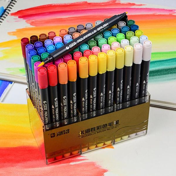 sta 12/24/36/48/80 color art brush sketch marker pens water based ink twin tip marker pen for art graphic drawing manga fine
sta 12/24/36/48/80 color art brush sketch marker pens water based ink twin tip marker pen for art graphic drawing manga fine
