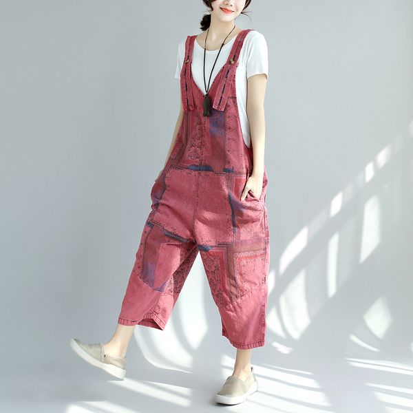 fashion vintage women denim romper jumpsuit loose jean overalls ankle - length pants one piece romper for women, Black;white
fashion vintage women denim romper jumpsuit loose jean overalls ankle - length pants one piece romper for women, Black;white
