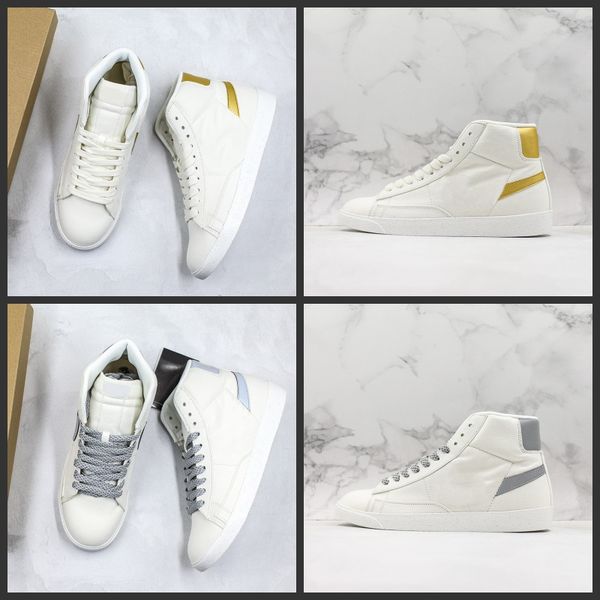 Stranger Things Hawkins Blazer Mid Vintage Skate Shoes Gold Silver Genuine Leather Outdoor Athletic Sports Trainers Mens Womens With Box
Stranger Things Hawkins Blazer Mid Vintage Skate Shoes Gold Silver Genuine Leather Outdoor Athletic Sports Trainers Mens Womens With Box