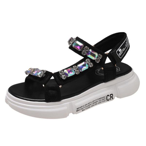 sagace sport platform sandal for women fashion rhinestone thick-soled shoes ladies girl comfort heels sneaker sandals, Black
sagace sport platform sandal for women fashion rhinestone thick-soled shoes ladies girl comfort heels sneaker sandals, Black