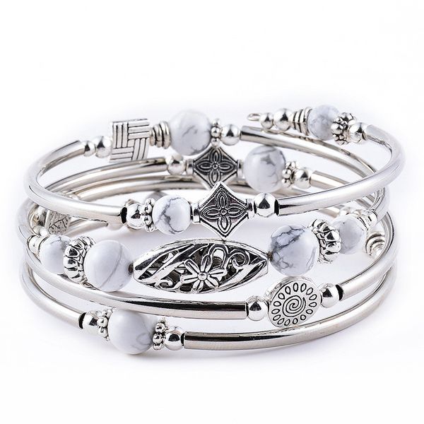 2021 new women multilayer bracelet white turquoise tiger eye natural bracelet luxury designer jewelry women bracelets gift, Black
2021 new women multilayer bracelet white turquoise tiger eye natural bracelet luxury designer jewelry women bracelets gift, Black