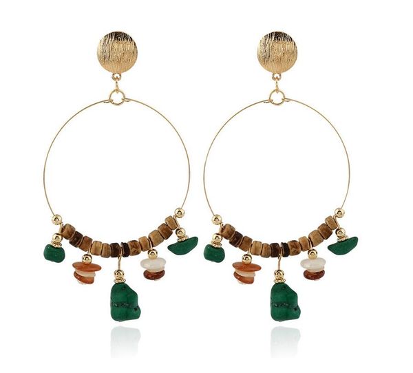 fashion- european and american fashion bohemian handmade beaded earrings shell ornaments kallaite stone earrings red/black, Golden
fashion- european and american fashion bohemian handmade beaded earrings shell ornaments kallaite stone earrings red/black, Golden