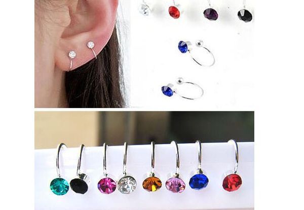 fashion u-shaped colorful clip earring for no ear hole beautiful crystal earrings gift jewelry, Silver
fashion u-shaped colorful clip earring for no ear hole beautiful crystal earrings gift jewelry, Silver