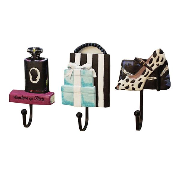 3pcs new hooks resin lady shoes perfume bottle bag patterned clothes hat hanger wall mounted multi-purpose hooks #4a12
3pcs new hooks resin lady shoes perfume bottle bag patterned clothes hat hanger wall mounted multi-purpose hooks #4a12