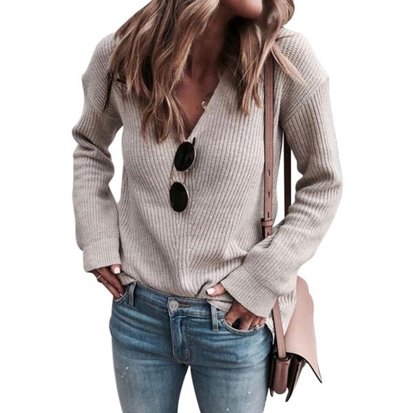 autumn women sweaters casual solid v-neck long sleeve knitted pullover female knitwear sweater plus size s-3xl x, White;black
autumn women sweaters casual solid v-neck long sleeve knitted pullover female knitwear sweater plus size s-3xl x, White;black