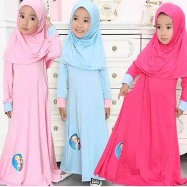 2018 new fashion kids girls dress with hear scarf muslim abaya islamic cosplay costumes turkish dubai arabic hijab girls dresses, Red
2018 new fashion kids girls dress with hear scarf muslim abaya islamic cosplay costumes turkish dubai arabic hijab girls dresses, Red