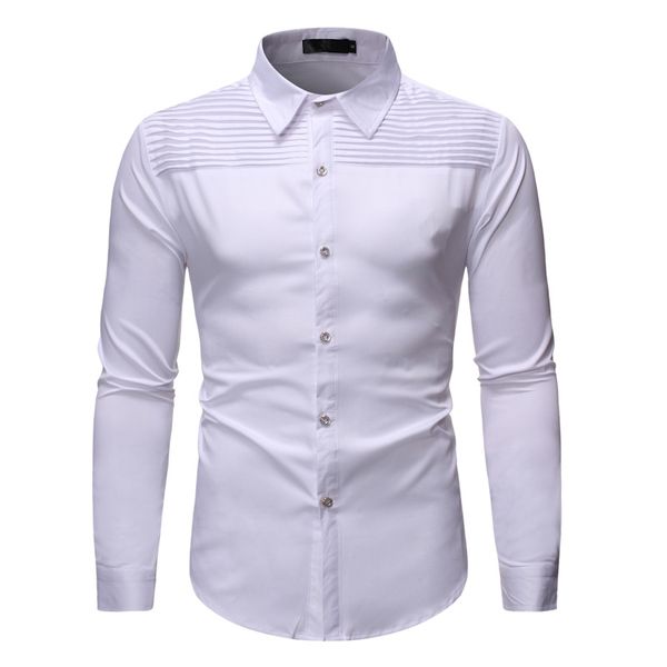 men's casual long sleeve button down dress shirts camisa masculina 2020 brand new white shirt men business wedding tuxedo shirt, White;black
men's casual long sleeve button down dress shirts camisa masculina 2020 brand new white shirt men business wedding tuxedo shirt, White;black