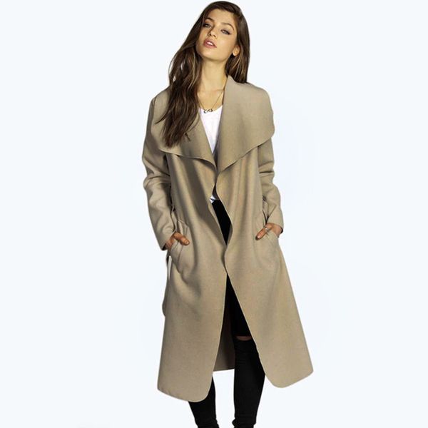 xuxi autumn dames coat lapel wide belt women's wool coat women big size black grey female overcoat cape poncho fz276
xuxi autumn dames coat lapel wide belt women's wool coat women big size black grey female overcoat cape poncho fz276