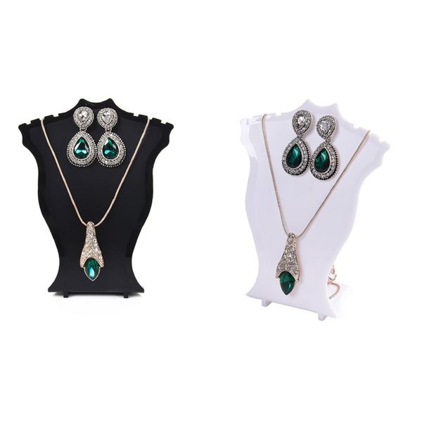 2 pieces novelty plastic sector stud necklace chain jewelry display stand, Black;white
2 pieces novelty plastic sector stud necklace chain jewelry display stand, Black;white