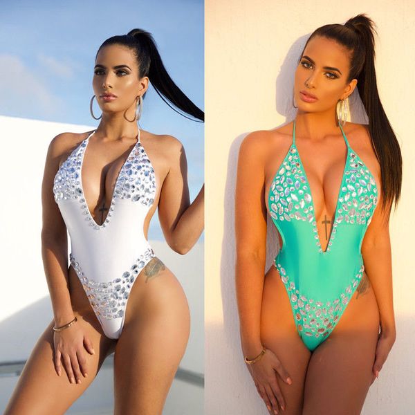 2018 new women crystal bikini rhinestone one piece swimwear push-up monokini bathing suit solid swimsuit swimming clothes
2018 new women crystal bikini rhinestone one piece swimwear push-up monokini bathing suit solid swimsuit swimming clothes