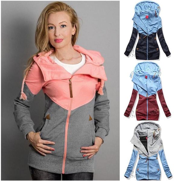 patchwork hooded jacket women fashion cotton drawstring pocket sweatshirt zip up outdoor sport jacket coat, Black;brown
patchwork hooded jacket women fashion cotton drawstring pocket sweatshirt zip up outdoor sport jacket coat, Black;brown
