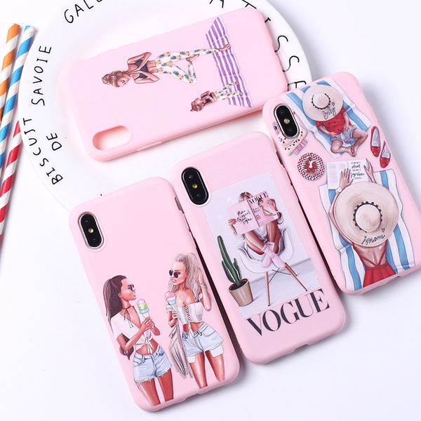 for iphone 11 pro xs max xr fashion girl trend phone case 6 7 8 x plus holiday soft cell phone cases
for iphone 11 pro xs max xr fashion girl trend phone case 6 7 8 x plus holiday soft cell phone cases