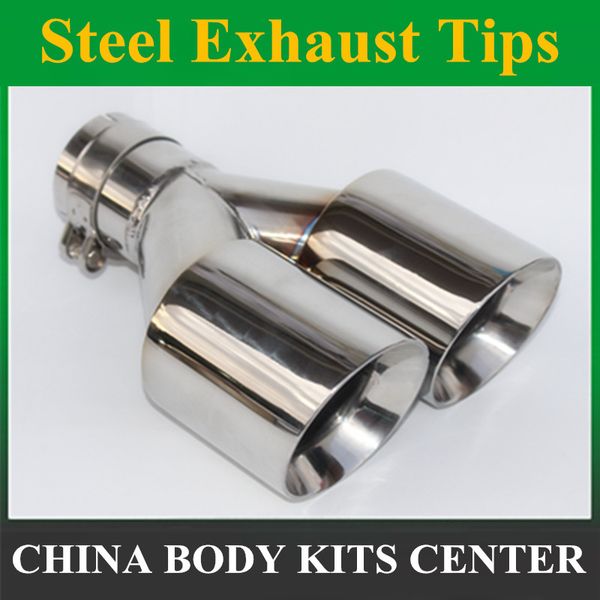 1pcs dual universal exhaust car muffler stainless steel car exhaust tip tailpipe car-styling muffler tip
1pcs dual universal exhaust car muffler stainless steel car exhaust tip tailpipe car-styling muffler tip