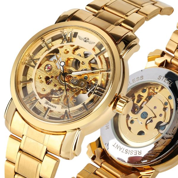 men's skeleton transparent automatic mechanical watches gold stain steel band watch for teenagers watch gift for man, Slivery;brown
men's skeleton transparent automatic mechanical watches gold stain steel band watch for teenagers watch gift for man, Slivery;brown
