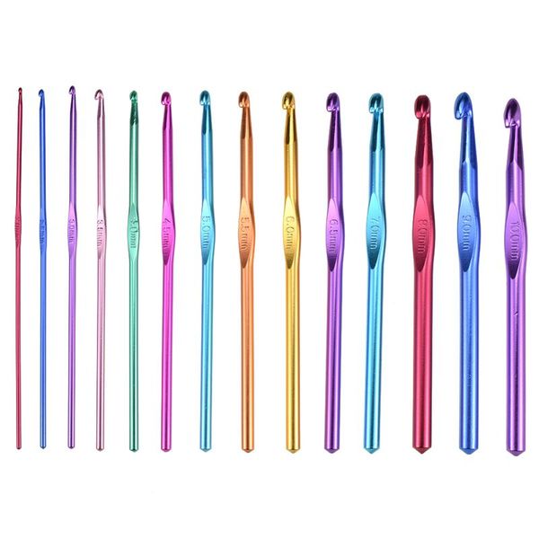14pcs/pack sweater woven alumina l crochet knitting needles set aluminum bamboo multicolor plastic handle crochet hooks j, Black
14pcs/pack sweater woven alumina l crochet knitting needles set aluminum bamboo multicolor plastic handle crochet hooks j, Black