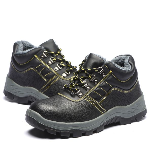 new arrival men's casual big size steel toe caps working safety boots warm plush winter snow shoes soft leather worker security, Black
new arrival men's casual big size steel toe caps working safety boots warm plush winter snow shoes soft leather worker security, Black