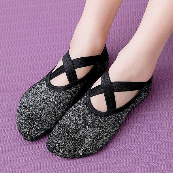 women professional anti slip bandage sports yoga socks ladies ventilation pilates ballet socks dance sock slippers, Black
women professional anti slip bandage sports yoga socks ladies ventilation pilates ballet socks dance sock slippers, Black