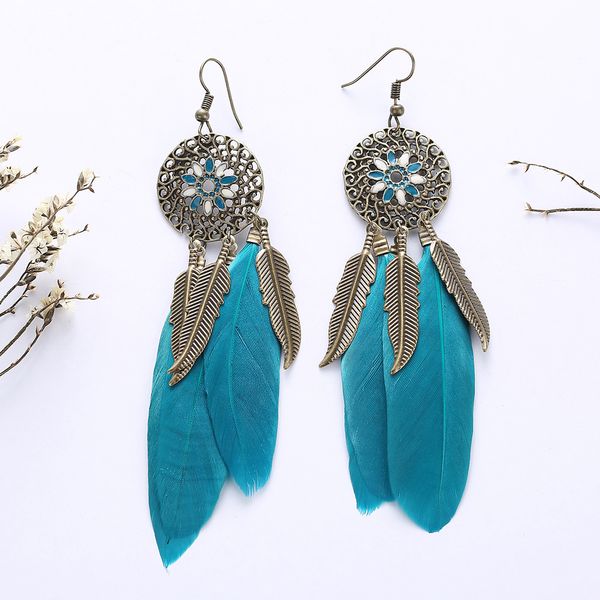 bohemia style women earrings ethnic feathers hollow dangle drop jewelry tassel ear drop earring lady 1 pair earring for women, Silver
bohemia style women earrings ethnic feathers hollow dangle drop jewelry tassel ear drop earring lady 1 pair earring for women, Silver