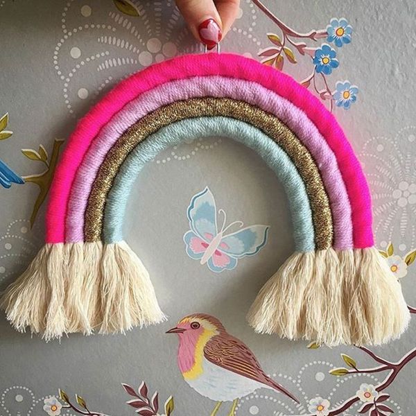 ins nordic hand-woven rainbow tapestry boho rainbow tassel wall hanging ornaments kids room decoration wind chimes p props
ins nordic hand-woven rainbow tapestry boho rainbow tassel wall hanging ornaments kids room decoration wind chimes p props
