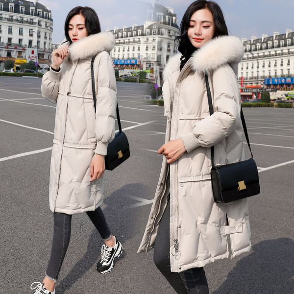 down jacket female 2019 new winter korean version of the long section hooded super fur collar loose thick coat yzh692, Black
down jacket female 2019 new winter korean version of the long section hooded super fur collar loose thick coat yzh692, Black