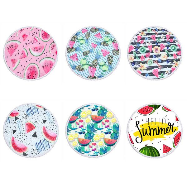 150cm fruit watermelon series swimming bath towel outdoor sport beach towel round microfiber sport yoga blanket 2019 new
150cm fruit watermelon series swimming bath towel outdoor sport beach towel round microfiber sport yoga blanket 2019 new