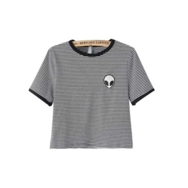 women loose print short sleeve tee shirt casual crop alien female printing t shirt 9 colors fashion women's clothing s-2xl, White
women loose print short sleeve tee shirt casual crop alien female printing t shirt 9 colors fashion women's clothing s-2xl, White
