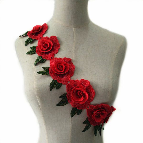 1 yard red flower embroidered lace fabric diy skirt hem dance costumes garment accessories lace trim sewing craft, Pink;blue
1 yard red flower embroidered lace fabric diy skirt hem dance costumes garment accessories lace trim sewing craft, Pink;blue
