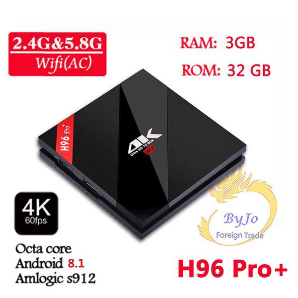 H96 Pro+ 2G 3G DDR3 16G 32G Flash 2.4G 5GHz Wifi HD2.0 Iptv 4K box S912 tv box Octa Core Android 8.1 smart android tv box H96 PLUS Set top 
H96 Pro+ 2G 3G DDR3 16G 32G Flash 2.4G 5GHz Wifi HD2.0 Iptv 4K box S912 tv box Octa Core Android 8.1 smart android tv box H96 PLUS Set top