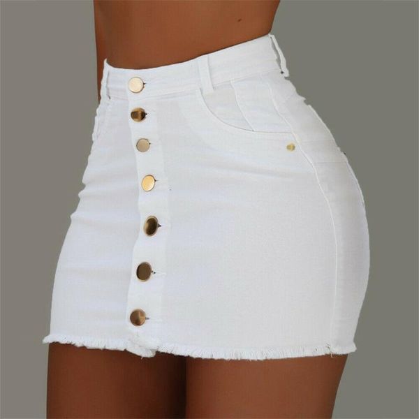 new women's skirts button denim high waist slim flit pencil short mini button skirt solid high waist casual fashion, Black
new women's skirts button denim high waist slim flit pencil short mini button skirt solid high waist casual fashion, Black