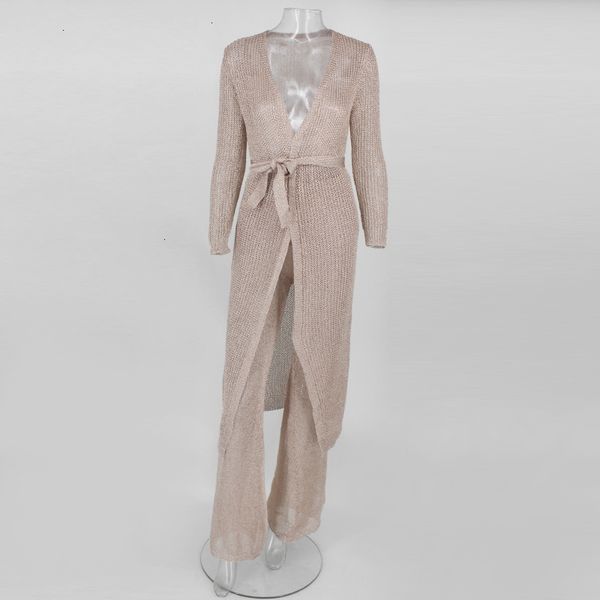 womenshollow out perspective cardigan with belt cropped two pieces pants club v neck night out party set, White
womenshollow out perspective cardigan with belt cropped two pieces pants club v neck night out party set, White