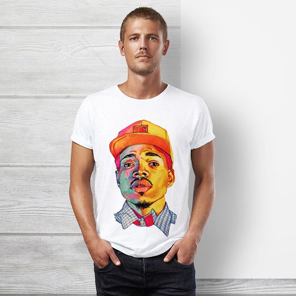 chance the rapper t shirt hip hop rap men short sleeve tee chancelor johnathan bennett rapper stars luxury designer tshirt chano shirt, White;black
chance the rapper t shirt hip hop rap men short sleeve tee chancelor johnathan bennett rapper stars luxury designer tshirt chano shirt, White;black